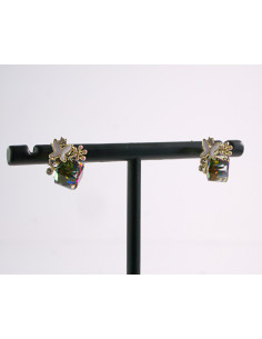 Kolczyki MOTYLKI Z  KAMIENIAMI Lolita Akcesoria SREBRNY... 2