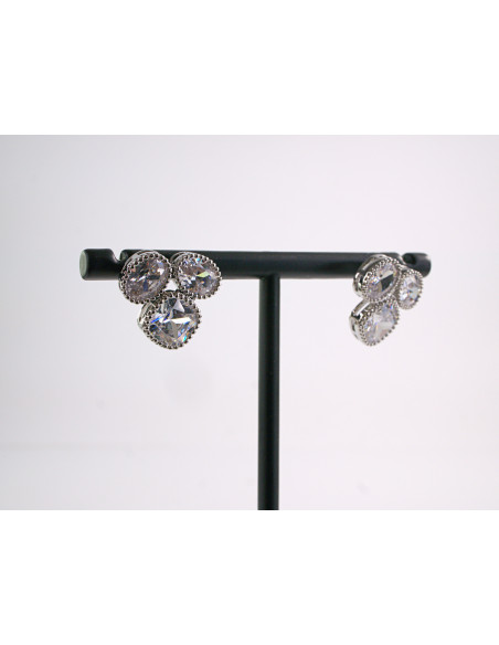 Kolczyki WIECZOROWE CYRKONIE PREMIUM  Lolita Akcesoria SREBRNY SZTYFT 925