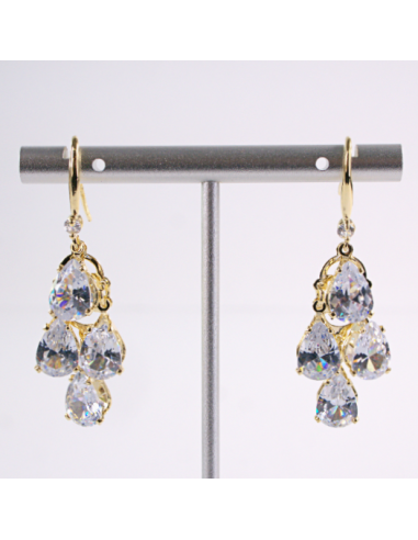 Kolczyki WISZĄCE ŁEZKI CYRKONIE Lolita...