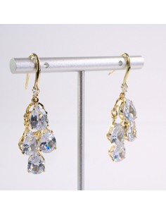 Kolczyki WISZĄCE ŁEZKI CYRKONIE Lolita Akcesoria SREBRNY... 2