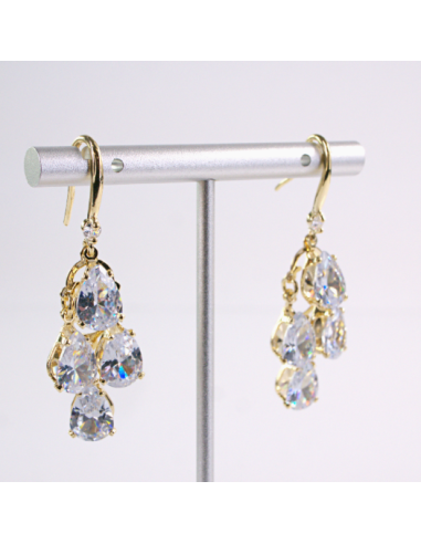 Kolczyki WISZĄCE ŁEZKI CYRKONIE Lolita...