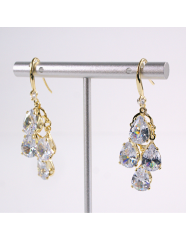 Kolczyki WISZĄCE ŁEZKI CYRKONIE Lolita...