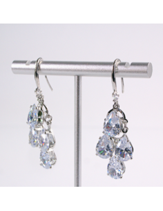 Kolczyki WISZĄCE ŁEZKI CYRKONIE Lolita Akcesoria SREBRNY... 2