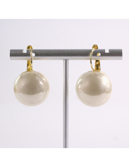 Kolczyki DUŻE PERŁY MAXI  Lolita Akcesoria SREBRNY SZTYFT 925