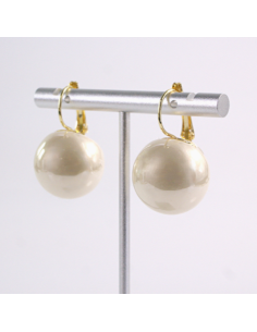 Kolczyki DUŻE PERŁY MAXI  Lolita Akcesoria SREBRNY SZTYFT... 2