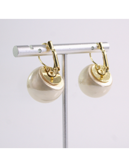 Kolczyki DUŻE PERŁY MAXI  Lolita Akcesoria SREBRNY SZTYFT 925