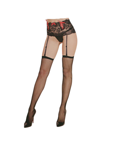 Pończochy z pasem CZARNE KABARETKI ELEGANCKIE...