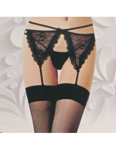 Pończochy z pasem KABARETKI KORONKA CZARNE ONE...