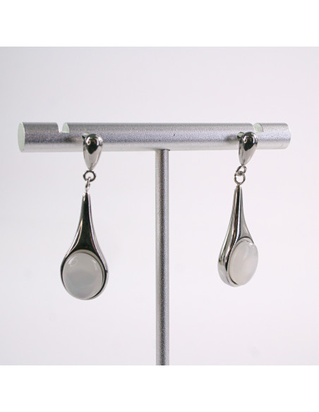 Kolczyki SREBRNE DŁUGIE KROPLE  STAL CHIRURGICZNA  LOLITA AKCESORIA