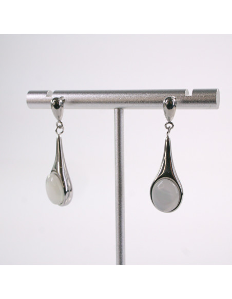 Kolczyki SREBRNE DŁUGIE KROPLE  STAL CHIRURGICZNA  LOLITA AKCESORIA