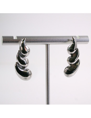 Kolczyki SREBRNE ŚWIDERKI ZAWIJASY STAL...