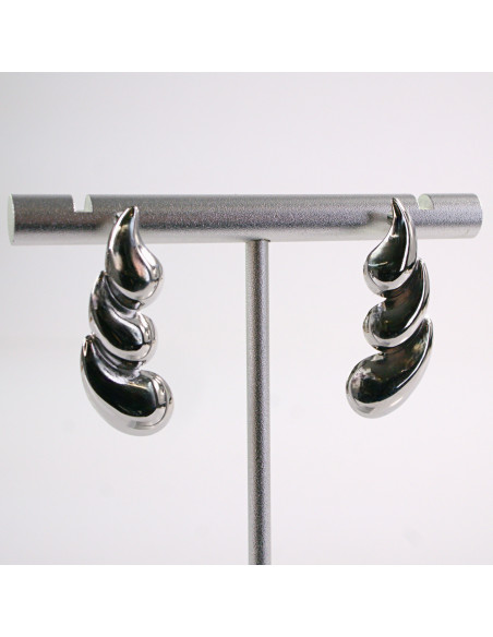 Kolczyki SREBRNE ŚWIDERKI ZAWIJASY STAL CHIRURGICZNA  LOLITA AKCESORIA