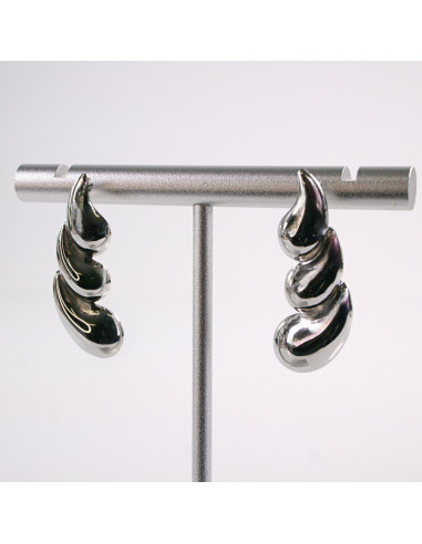 Kolczyki SREBRNE ŚWIDERKI ZAWIJASY STAL...