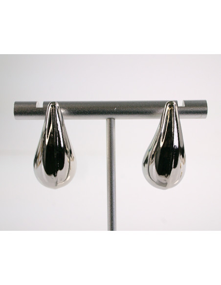 Kolczyki SREBRNE ŁEZKI KROPLE  STAL CHIRURGICZNA  LOLITA AKCESORIA 2,5 CM