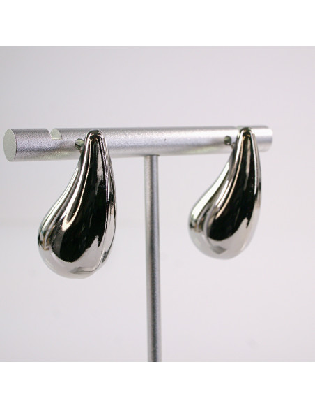 Kolczyki SREBRNE ŁEZKI KROPLE  STAL CHIRURGICZNA  LOLITA AKCESORIA 2,5 CM