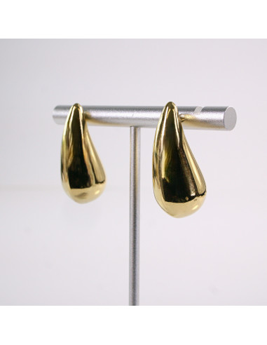 Kolczyki ZŁOTE  ŁEZKI KROPLE  STAL CHIRURGICZNA...
