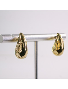 Kolczyki ZŁOTE KROPLE  ŁEZKI   STAL CHIRURGICZNA  LOLITA...