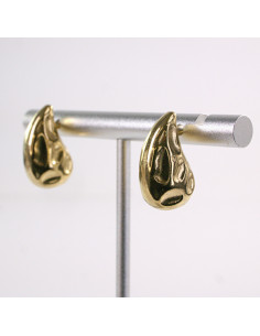 Kolczyki ZŁOTE KROPLE  ŁEZKI   STAL CHIRURGICZNA  LOLITA... 2