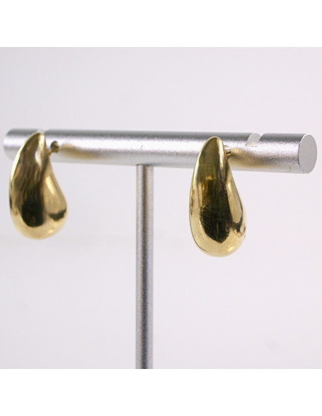 Kolczyki ZŁOTE  ŁEZKI KROPLE  STAL CHIRURGICZNA  LOLITA AKCESORIA 2 CM