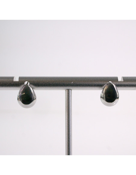 Kolczyki SREBRNE ŁEZKI KROPLE  STAL CHIRURGICZNA  LOLITA AKCESORIA 1 CM