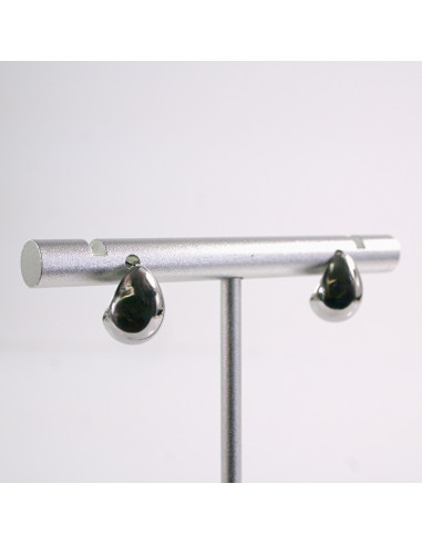 Kolczyki SREBRNE ŁEZKI KROPLE  STAL...