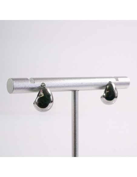 Kolczyki SREBRNE ŁEZKI KROPLE  STAL CHIRURGICZNA  LOLITA AKCESORIA 1 CM