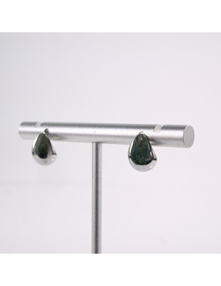 Kolczyki SREBRNE ŁEZKI KROPLE  STAL CHIRURGICZNA  LOLITA AKCESORIA 1 CM