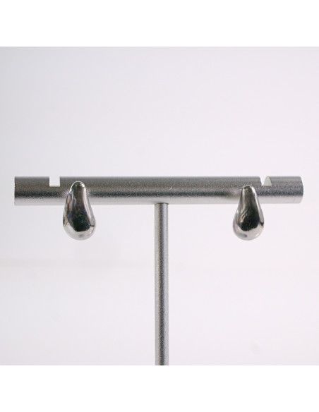 Kolczyki SREBRNE ŁEZKI KROPLE KROPLE  STAL CHIRURGICZNA  LOLITA AKCESORIA 1 CM