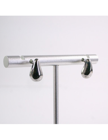 Kolczyki SREBRNE ŁEZKI KROPLE KROPLE  STAL...