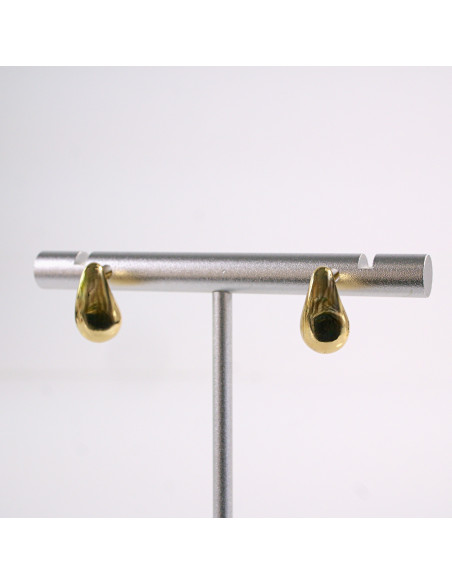 Kolczyki ZŁOTE  ŁEZKI KROPLE  STAL CHIRURGICZNA  LOLITA AKCESORIA 1 CM