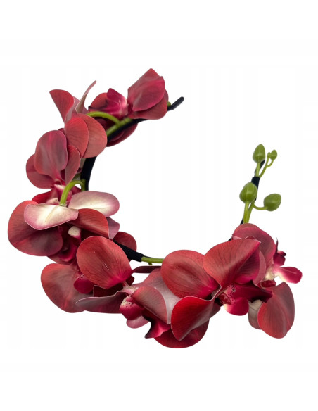 Opaska na włosy Z ORCHIDEI z KWIATEM HAWAJSKIE KWIATY ORCHIDEE