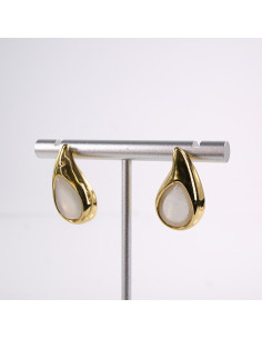 Kolczyki ZŁOTE  ŁEZKI KROPLE  STAL CHIRURGICZNA  LOLITA... 2