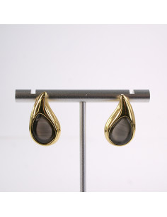 Kolczyki ZŁOTE  ŁEZKI KROPLE  STAL CHIRURGICZNA  LOLITA...