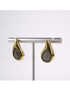 Kolczyki ZŁOTE  ŁEZKI KROPLE  STAL CHIRURGICZNA  LOLITA... 2