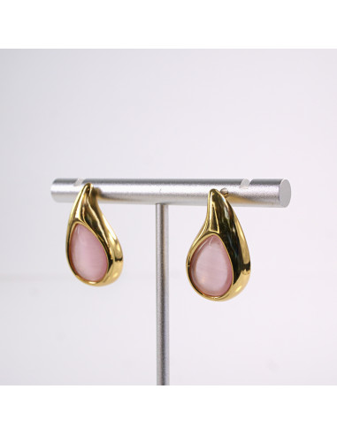 Kolczyki ZŁOTE  ŁEZKI KROPLE  STAL CHIRURGICZNA...