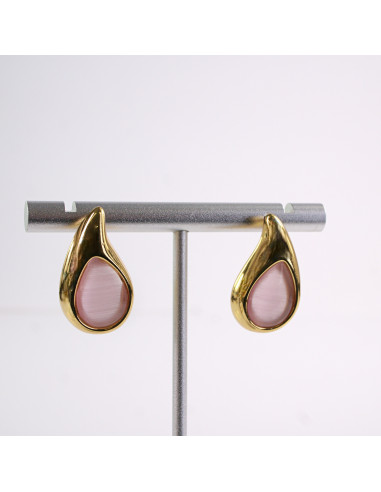 Kolczyki ZŁOTE  ŁEZKI KROPLE  STAL CHIRURGICZNA...