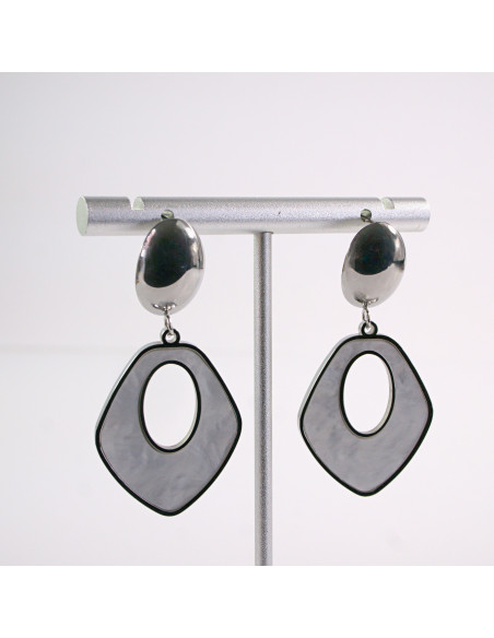 Kolczyki  SREBRNE WISZĄCE   STAL CHIRURGICZNA  LOLITA AKCESORIA