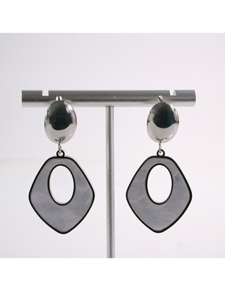 Kolczyki  SREBRNE WISZĄCE   STAL CHIRURGICZNA  LOLITA AKCESORIA