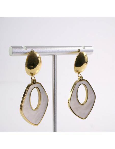 Kolczyki  ZŁOTE WISZĄCE   STAL CHIRURGICZNA  LOLITA AKCESORIA