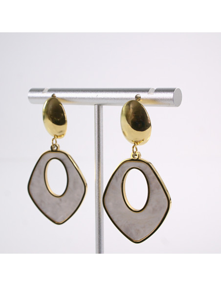 Kolczyki  ZŁOTE WISZĄCE   STAL CHIRURGICZNA  LOLITA AKCESORIA