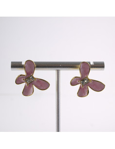 Kolczyki MOTYLE MOTYLKI RÓŻOWY  STAL CHIRURGICZNA  LOLITA...