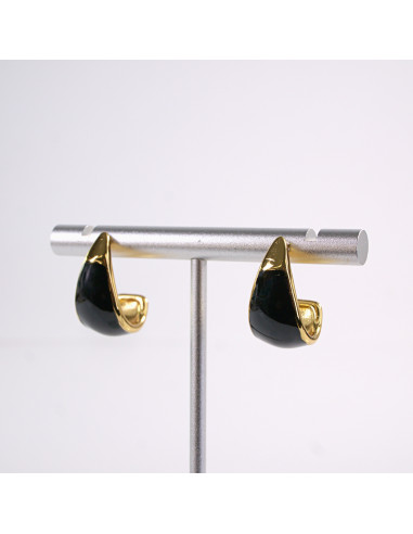 Kolczyki ZAWIJAS   CZARNY  STAL CHIRURGICZNA...