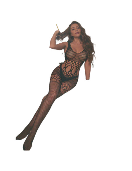 BIELIZNA EROTYCZNA BODY  SEKSOWNA KOMPLET CZARNY Lolita Accessories