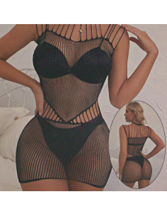 BIELIZNA EROTYCZNA BODY  SEKSOWNA KOMPLET CZARNY Lolita... 2