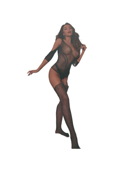 BIELIZNA EROTYCZNA BODY  SEKSOWNA KOMPLET CZARNY Lolita Accessories