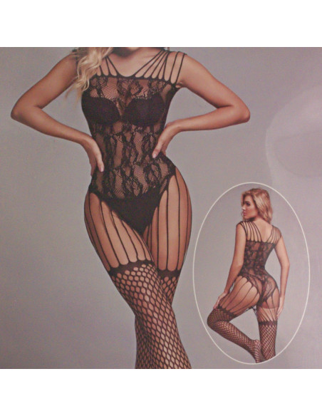 BIELIZNA EROTYCZNA BODY  SEKSOWNA KOMPLET CZARNY Lolita Accessories