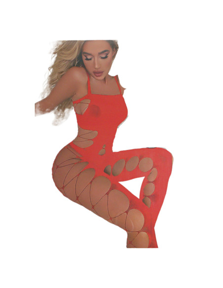 BIELIZNA EROTYCZNA BODY  SEKSOWNA KOMPLET POMARAŃCZOWY Lolita Accessories