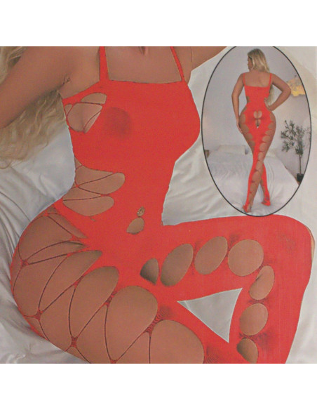 BIELIZNA EROTYCZNA BODY  SEKSOWNA KOMPLET POMARAŃCZOWY Lolita Accessories