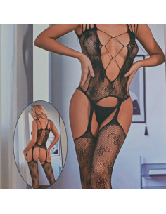 BIELIZNA EROTYCZNA BODY  SEKSOWNA KOMPLET CZARNY Lolita... 2