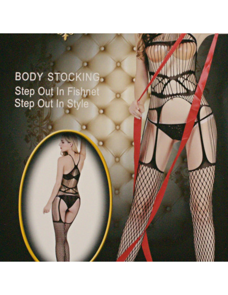 BIELIZNA EROTYCZNA BODY  SEKSOWNA KOMPLET CZARNY Lolita Accessories